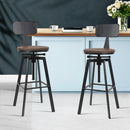 Set of 2 Vintage Bar Stools Retro Kitchen Bar Stool Industrial Chairs Rustic