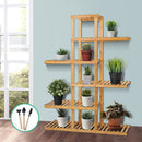 Bamboo Wooden Plant Stand Garden Planter Flower Pots Stand Shelf