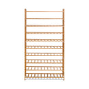 10-Tier Bamboo Shoe Rack Wooden Shelf Stand Storage Organizer