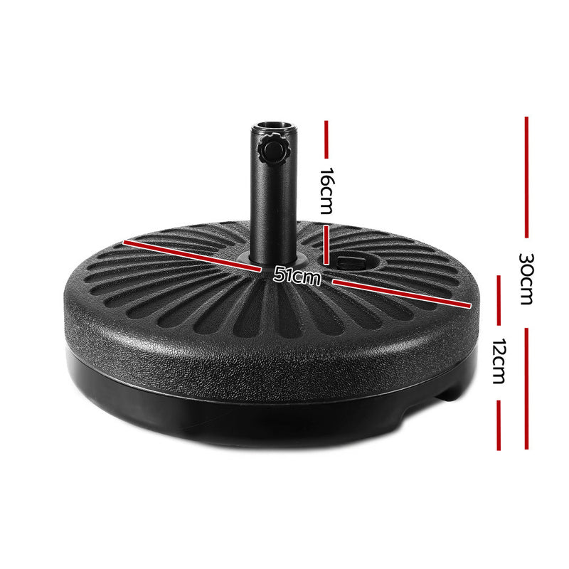 Outdoor Pole Umbrella Stand Base Pod Sand/Water Patio Cantilever Offset