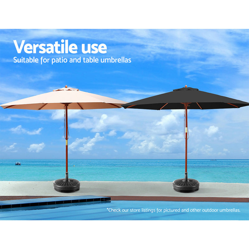 Outdoor Pole Umbrella Stand Base Pod Sand/Water Patio Cantilever Offset