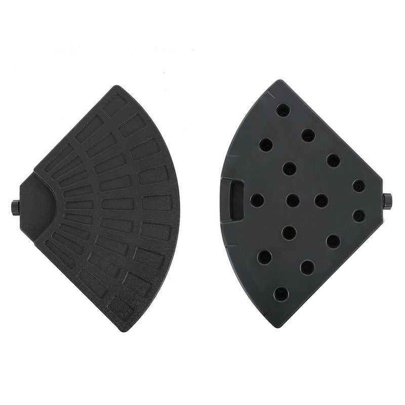 Outdoor Umbrella Stand 4 x Base Pod Plate Sand/Water Patio Cantilever Fanshaped