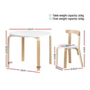 3PCS Set Kids Activity Table and Chairs Toy Play Desk Children Furniture