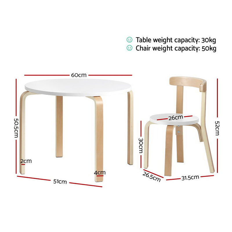 3PCS Set Kids Activity Table and Chairs Toy Play Desk Children Furniture