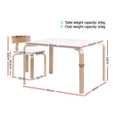 5PCS Childrens Table and Chairs Set Kids Furniture Toy Dining White Desk