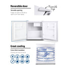 Devanti 48L Portable Mini Bar Fridge - White