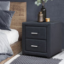 Moda Bedside table - Charcoal