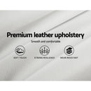 Queen Size PU Leather Bed Frame - White