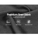 Gas Lift Queen Bed Frame -Charcoal