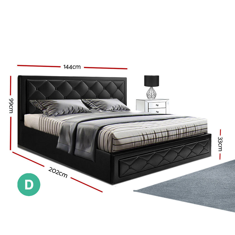 Tiyo Gas Lift Bed Frame - Double