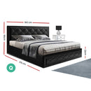 Tiyo Gas Lift Bed Frame - Queen