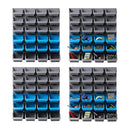 96 Storage Bin Rack Wall-Mounted Tool Parts Garage Shelving Organiser