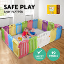 Cuddly Baby 19-Panel Plastic Baby Playpen Kids Toddler Fence