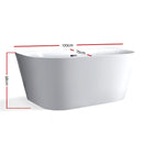 Free Standing Bath Tubs Acrylic Bathroom Back To Wall SPA Tub 170X75X58CM