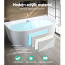 Free Standing Bath Tubs Acrylic Bathroom Back To Wall SPA Tub 170X75X58CM