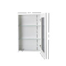 Bathroom Vanity Mirror with Storage Cavinet - White