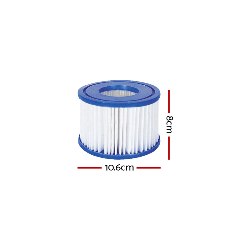 6X Filter Cartridge For Lay-Z-Spa Lay Z Spa Pool Cartridge Filter