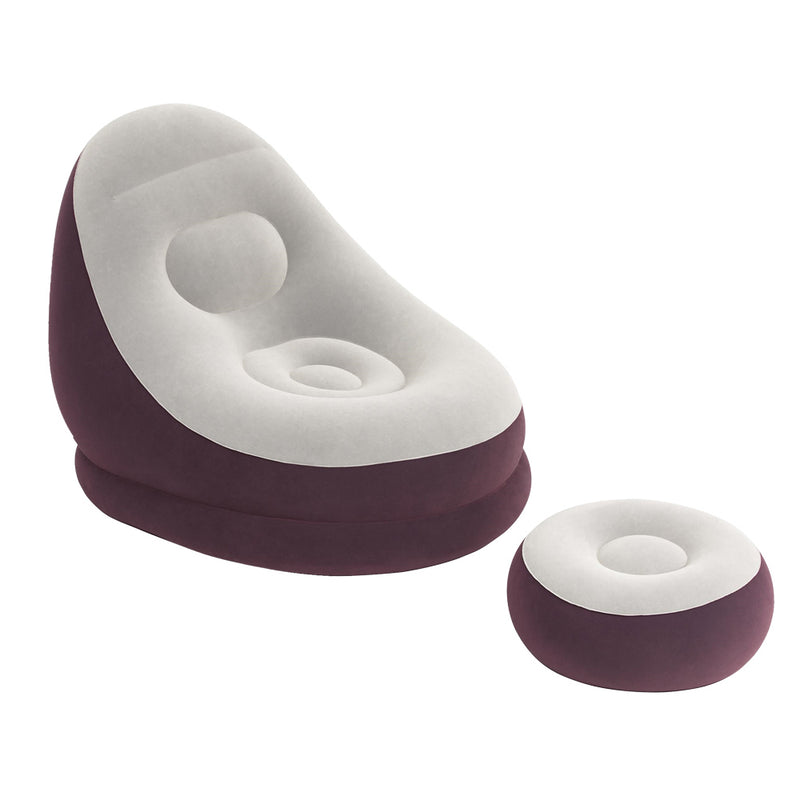 Inflatable Air Chair Seat Couch Lazy Sofa Lounge Blow Up Ottoman