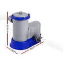 1500 GPH Filter Pump Swimming Pool Cleaner