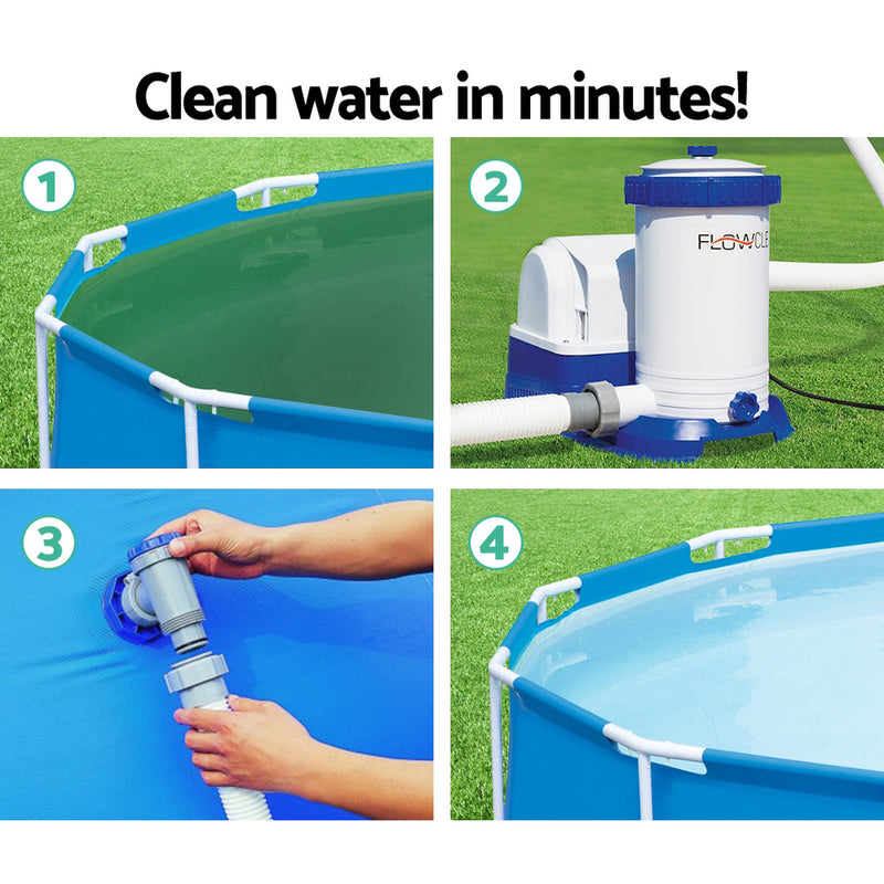 2500 GPH Filter Pump Swimming Pool Cleaner
