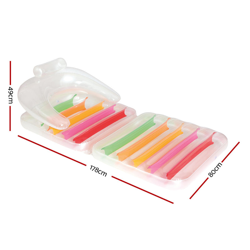 Floating Inflatable Float Floats Floaty Lounger Pool Bed Seat Toy Play