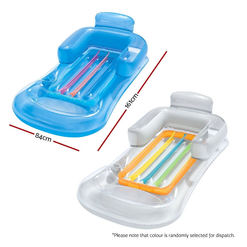 Inflatable Floating Float Floats Floaty Lounger Toy Pool Bed Seat Play