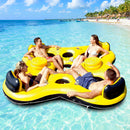 Inflatable Floating Float Floats Island Pool Raft Water Fun 4-person
