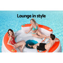 Inflatable Floating Water Float Pool Lounge Island Swimming Chair Beach