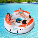 Inflatable Floating Water Float Pool Lounge Island Swimming Chair Beach