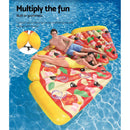Inflatable Swimming Pool Pizza Slice Water Float Raft Lounge Toy Bed