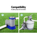 Hose Pipe 3m x 32mm Diameter Swimming Pool Cartridge Sand Filter Pump