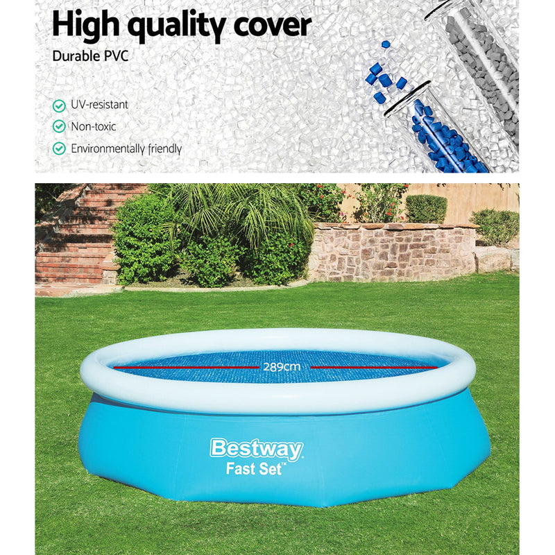 Solar Pool Cover Blanket for Swimming Pool 10ft 305cm Round Pool 58241