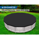 4.27m Swimming Pool Cover For Above Ground Pools LeafStop Black