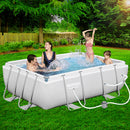 Above Ground Swimming Pool 2.82 x 1.96 m Power Metal Frame Filter Pump