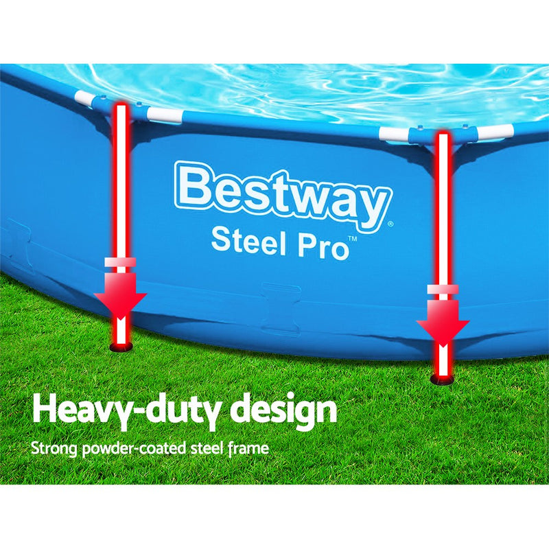 Swimming Pool Above Ground Pools Filter Pump Power Steel Frame
