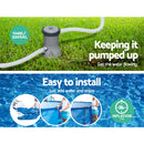 Swimming Pool Above Ground Pools Filter Pump Power Steel Frame