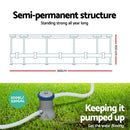 Swimming Pool Above Ground Filter Pump Steel Pro Frame Pools