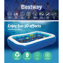 Inflatable Kids Pool Ground Play Pool 3D Undersea Aquarium outdoor