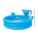 Inflatable Kids Play Pool 3 Ring Elephant Spray Splash Pools Game Toy
