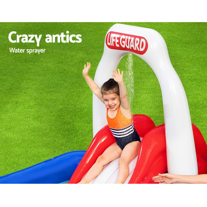 Swimming Pool Above Ground Kids Play Pools Lifeguard Slide Inflatable