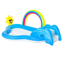 Swimming Pool Rainbow Slide Play Above Ground Kids Inflatable Pools