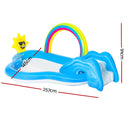 Swimming Pool Rainbow Slide Play Above Ground Kids Inflatable Pools