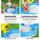 Swimming Pool Rainbow Slide Play Above Ground Kids Inflatable Pools
