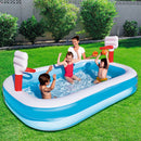 Inflatable Play Pool Kids Pool Swimming Basketball Play Pool