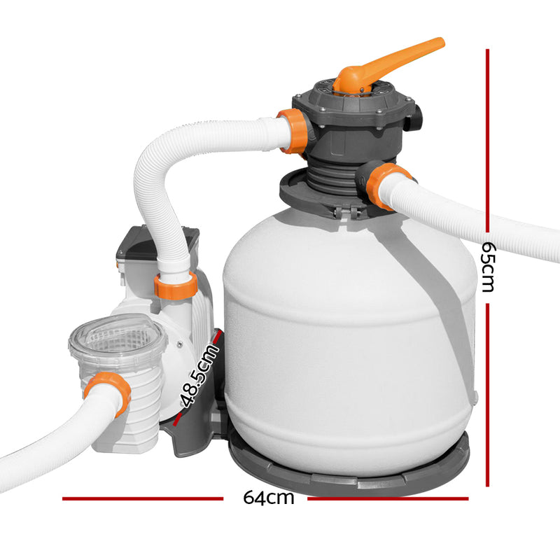 Sand Filter Above Ground Swimming Pool 3000GPH Pools Cleaning Pump
