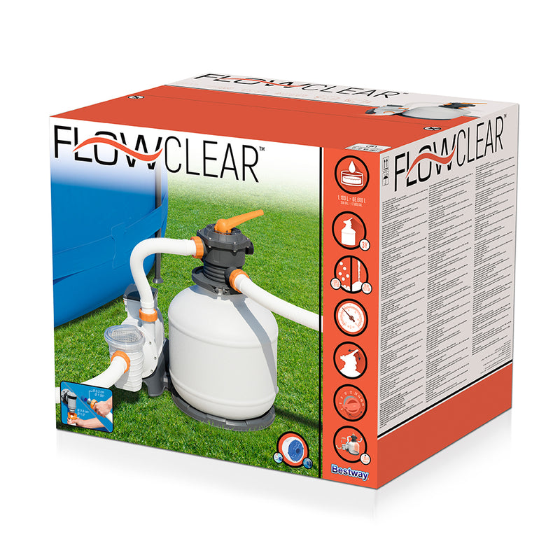 Sand Filter Above Ground Swimming Pool 3000GPH Pools Cleaning Pump