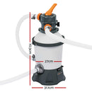 530GPH Flowclear™ Sand Filter Swimming Above Ground Pool Cleaning Pump