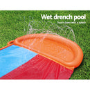 Inflatable Water Slip And Slide Double 5.49m Kids Splash Toy Outdoor