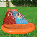Inflatable Water Slip And Slide Double 5.49m Kids Splash Toy Outdoor