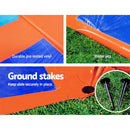 Water Slip And Slide Kids Inflatable Splash Toy Quadruple 4.88M